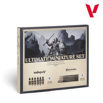Набір фарб та пензлів Ultimate Miniature Set Vallejo Game Color VAL 72206 VAL 72206 фото
