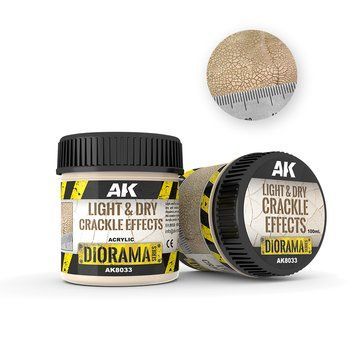 Light & Dry Crackle Effects 100ml - Паста для створення сухого і потрісканого грунту AK8033 фото