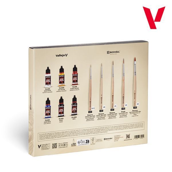 Набір фарб та пензлів Ultimate Miniature Set Vallejo Game Color VAL 72206 VAL 72206 фото