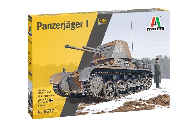 Збірна модель 1:35 танк Panzerj&auml;ger I Italeri 6577 IT6577 фото
