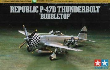 Збірна модель 1/72 американський винищувач-бомбардувальник P-47D Thunderbolt "Bubbletop" Tamiya TAM60770 TAM60770 фото