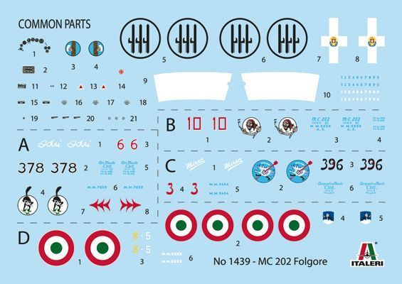 Модель Italeri Винищувач MC.202 Folgore IT1439 фото