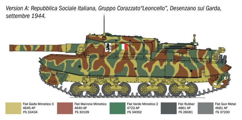 Збірна модель 1/35 Semovente M43 da 105/25 Bassotto Italeri 6751 IT6751 фото