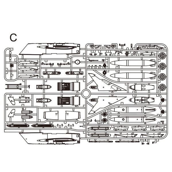 Збірна модель Літак 1/48 Super Etendard KH80138 фото