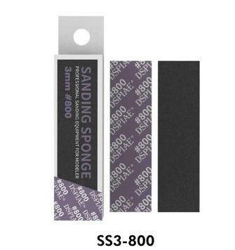 Набір гнучких брусків 3 мм, 800 грит, 5 шт (3mm #800 SANDING SPONGE 5PCS) Dspiae SS3-800 SS3-800 фото