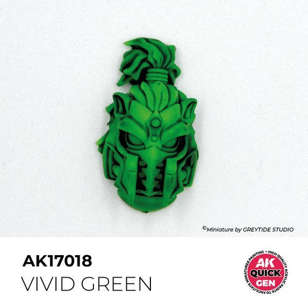 Акрилова фарба VIVID GREEN / Яскраво-зелений QUICK GEN COLOR AK-interactive AK 17018 AK17018 фото