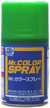 Аерозольна фарба Bright Green / Яскравий Зелений Mr.Color Spray (100 ml) S66 S66 фото