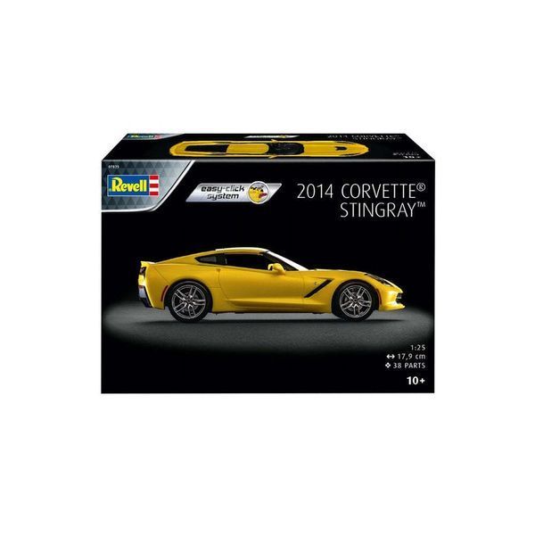 Збірна модель 1/24 автомобіль 2014 Corvette Stingray Easy Click REV07825 фото