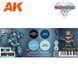 WARGAME COLOR SET СИНЯ БРОНЯ AK1063 фото 2