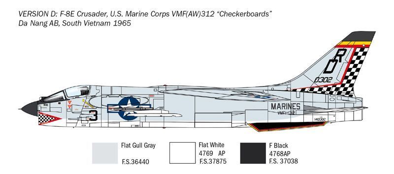 F-8E CRUSADER IT1456 фото