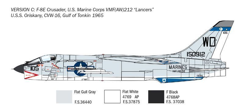 F-8E CRUSADER IT1456 фото