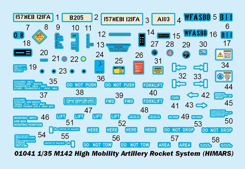 Збірна модель артилерійської ракетної системи M142 (HIMARS) TR01041 фото