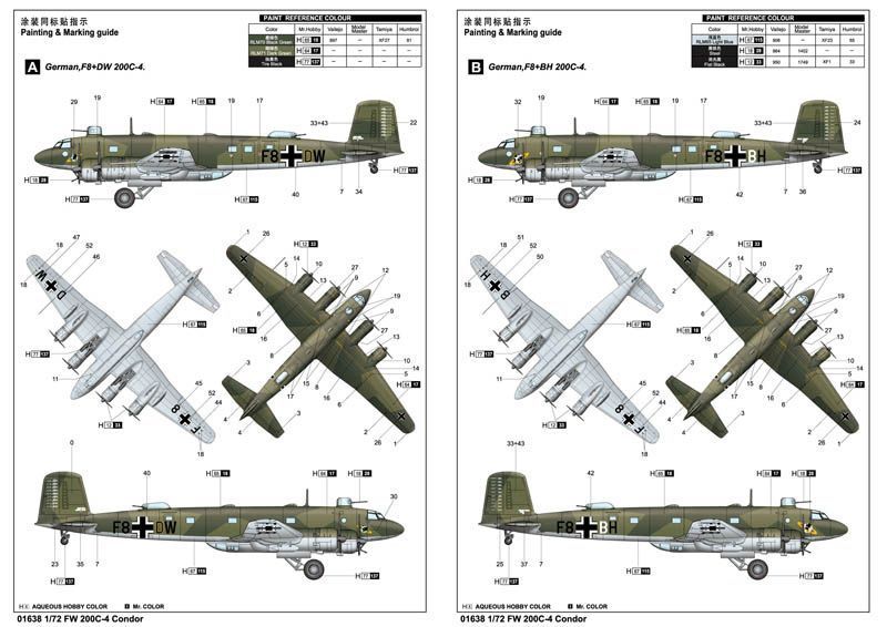 Збірна модель літака FW200 C-4 Condor TR01638 фото