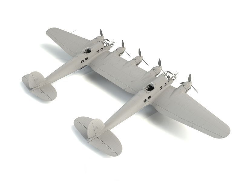 He 111Z-1 &ldquo;Zwilling&rdquo;, WWII Німеччина Glider Tug ICM48260 фото