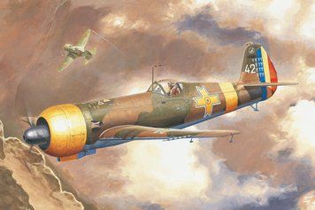 Збірна модель румунського винищувача IAR-80 HB81757 фото