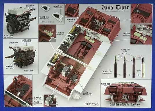 King Tiger Sd.Kfz.182 PORSCHE TURRET w/ZIMMERIT TK2046 фото