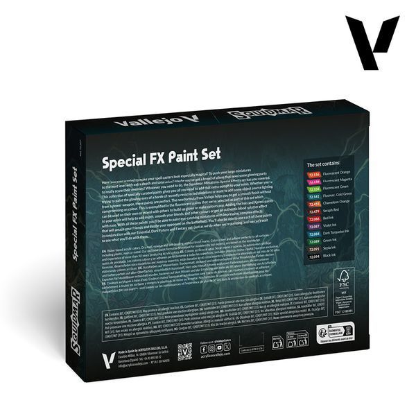 Набір фарб Special FX Paint Set by Squidmar Miniatures VAL 72207 VAL 72207 фото