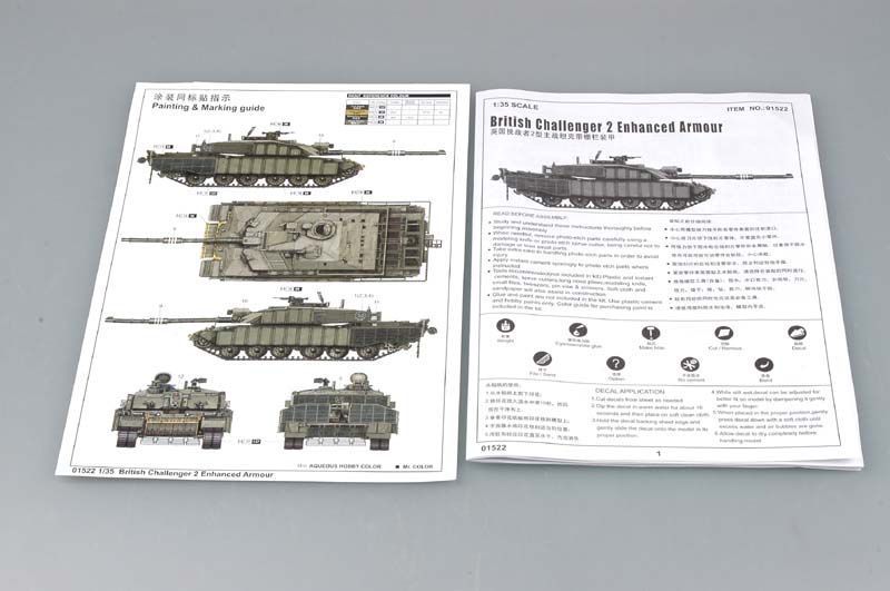 Збірна модель британського танка Challenger 2 з додатковим захистом TR01522 фото