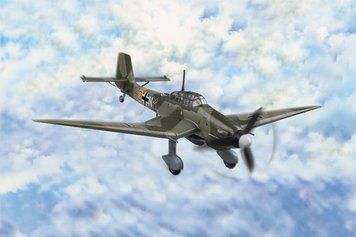 Збірна модель німецького бомбардувальника Junkers Ju-87D-3 Stuka HB80286 фото
