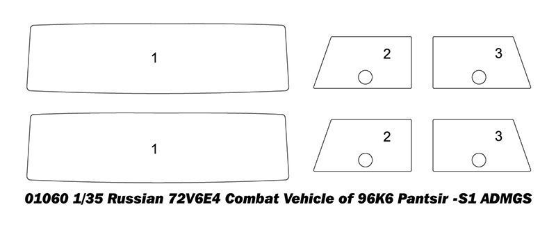 Збірна модель ракетної установки 72V6E4 Combat Unit of 96K6 Pantsir-S1 ADMGS (w/RLM SOC S-band Rada TR01061 фото