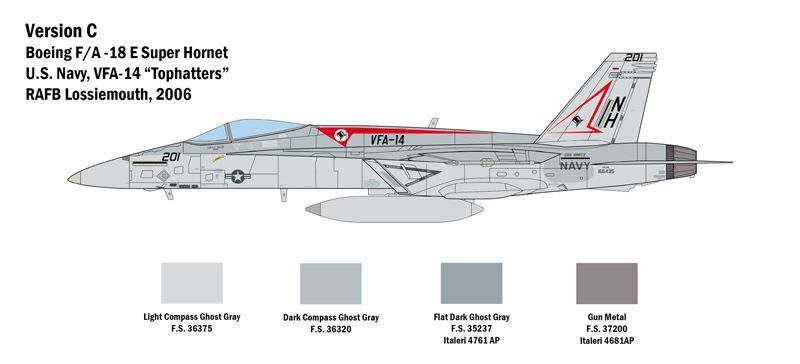 Винищувач F/A-18E Super Hornet 1:48 ITALERI IT2791 фото