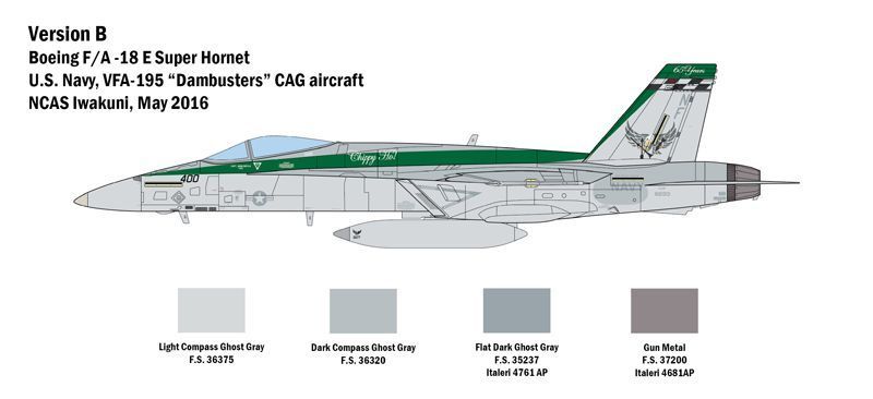 Винищувач F/A-18E Super Hornet 1:48 ITALERI IT2791 фото