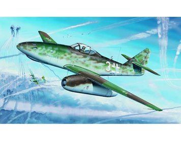 Збірна модель німецького літака Messerchmitt Me 262 A-1a (з ракетою R4M) TR02260 фото