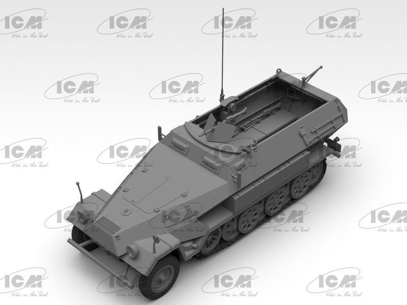 Збірна модель 1/35 Напівгусеничний бронетранспортер Sd.Kfz.251/1 Ausf.B ICM ICM35106 фото