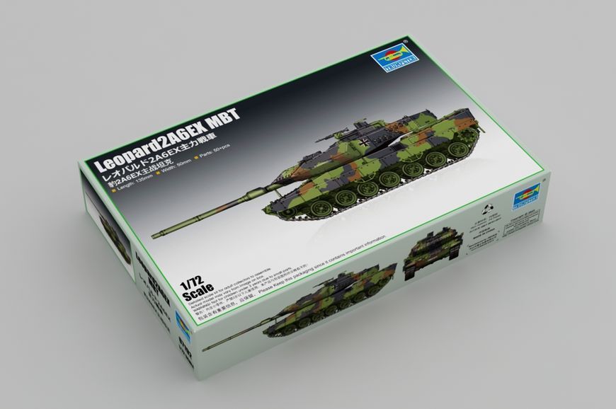 Збірна модель 1/72 Німецький танк Леопард 2A6EX TR07192 фото