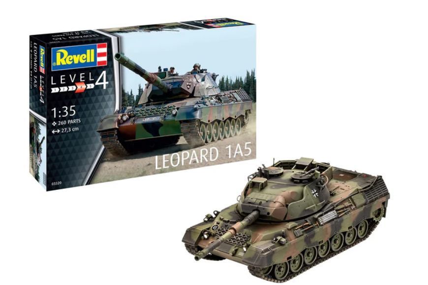 Збірна модель-копія Revell Танк Leopard 1A5 рівень 4 масштаб 1:35 REV03320 фото