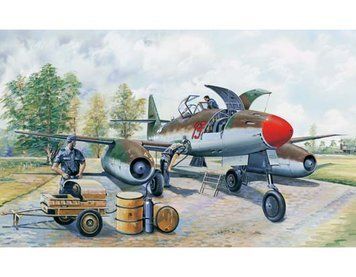 Збірна модель німецького літака Messerchmitt Me 262 A-1a clear edition TR02261 фото