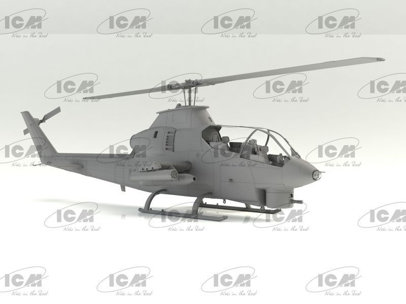 Збірна модель 1/32 AH-1G Cobra (раннього виробництва), Американський ударний гелікоптер ICM32060 фото