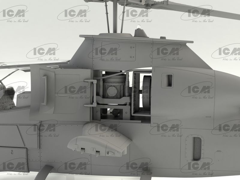 Збірна модель 1/32 AH-1G Cobra (раннього виробництва), Американський ударний гелікоптер ICM32060 фото