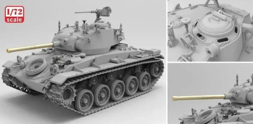 Збірна модель 1/72 американський легкий танк M24 Chaffee Foreart FA2003 фото