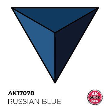 Акрилова фарба rUSSIAN BLUE / російський блакитний (військовий) QUICK GEN COLOR AK-interactive AK 17 AK17078 фото