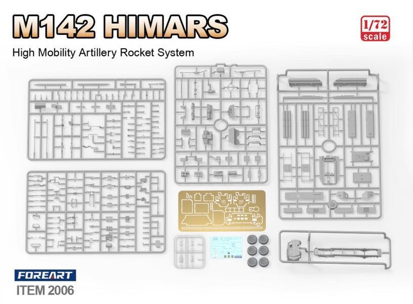 Збірна модель 1/72 американська реактивна система залпового вогню M142 "HIMARS" Foreart FA2006 фото