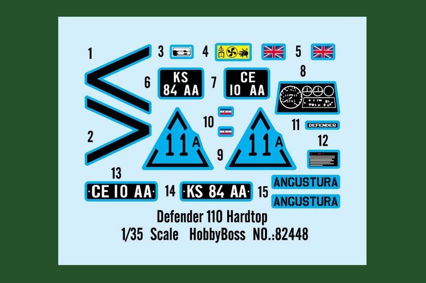 Збірна модель автомобіля Defender110 HardTop HB82448 фото